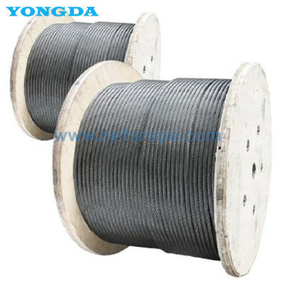 3 X 19 γαλβανισμένα σχοινιά 28mm χαλύβδινων συρμάτων για το προστατευτικό κιγκλίδωμα εθνικών οδών