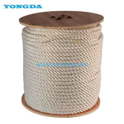 Σκληρό σκοινί από νάιλον 24 mm 28 mm 32 mm 8 ινών ανθεκτικό στη συσκότιση για ανύψωση / στερέωση / μεταφορά / ανύψωση